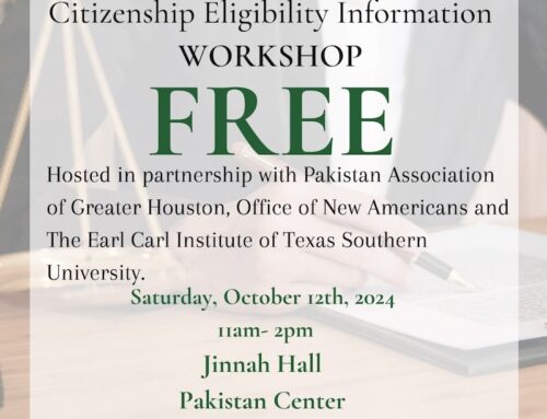 Free Citizenship Eligibility Information Workshop, Oct. 12