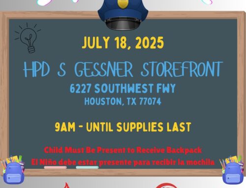 HPD S. Gessner: Back 2 School Supply Drive, July 18